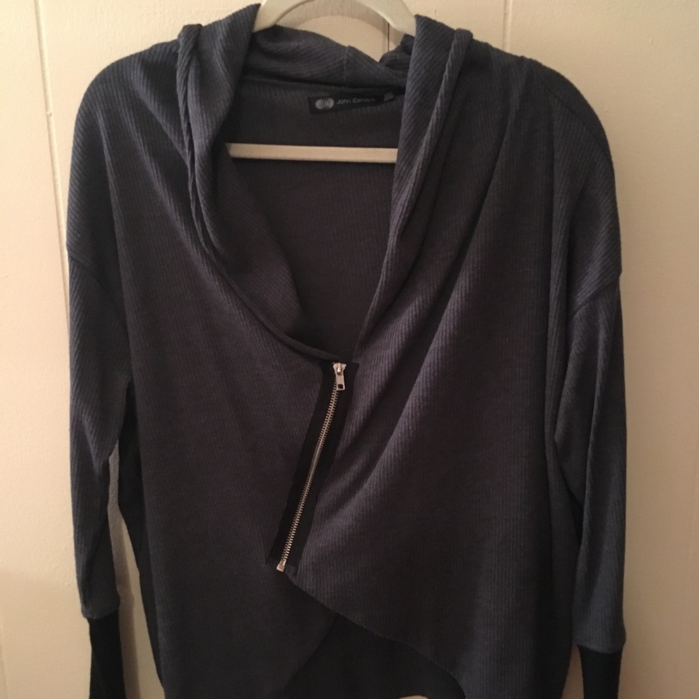 Asymmetrical Zip Cardigan
